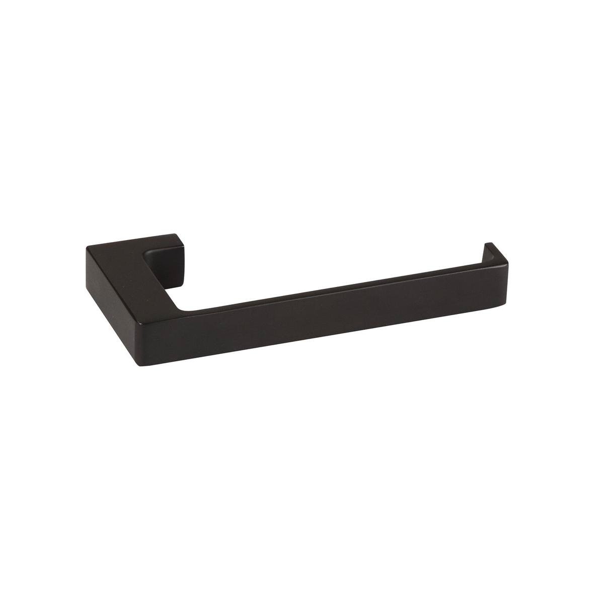 Mondella Rumba 155mm Matte Black Toilet Roll Holder - Metal, Wall Mount