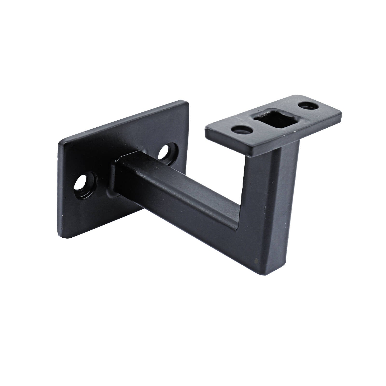 Carinya Black Steel Flat Top Square Handrail Bracket 4 Pack