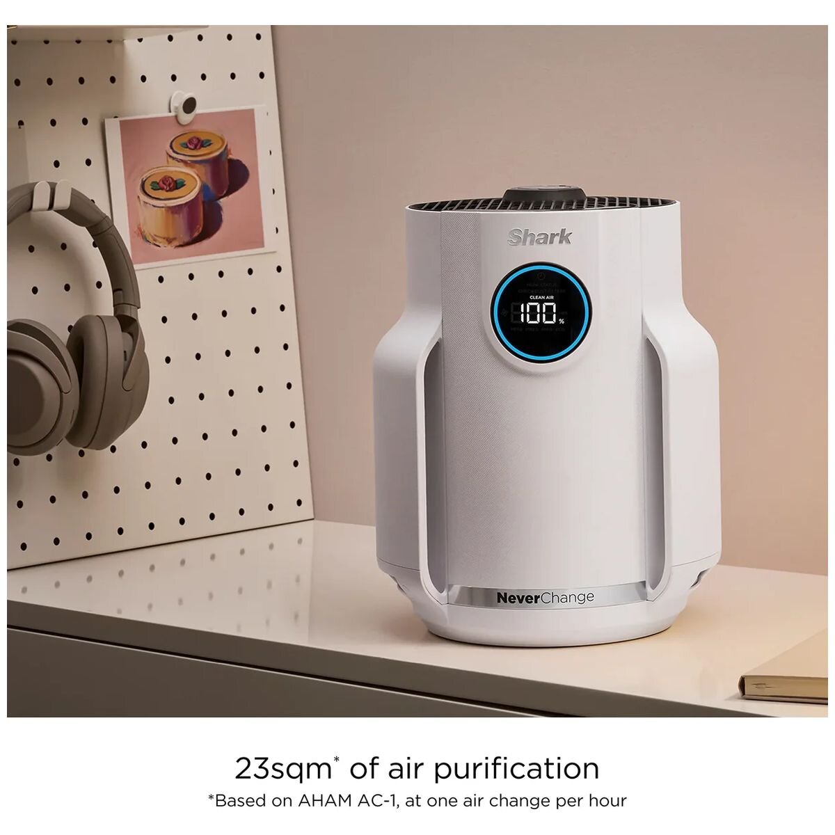 Shark NeverChange Air Purifier Compact Pro - Four Speeds Plus Auto, Child Lock, Filter Indicator - HP072