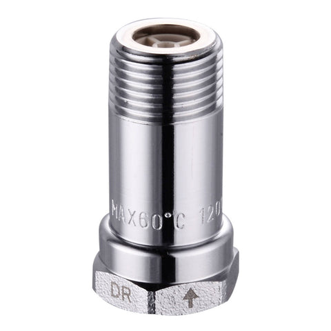 Kinetic Chrome Brass Backflow Preventer for Hot and Cold Water