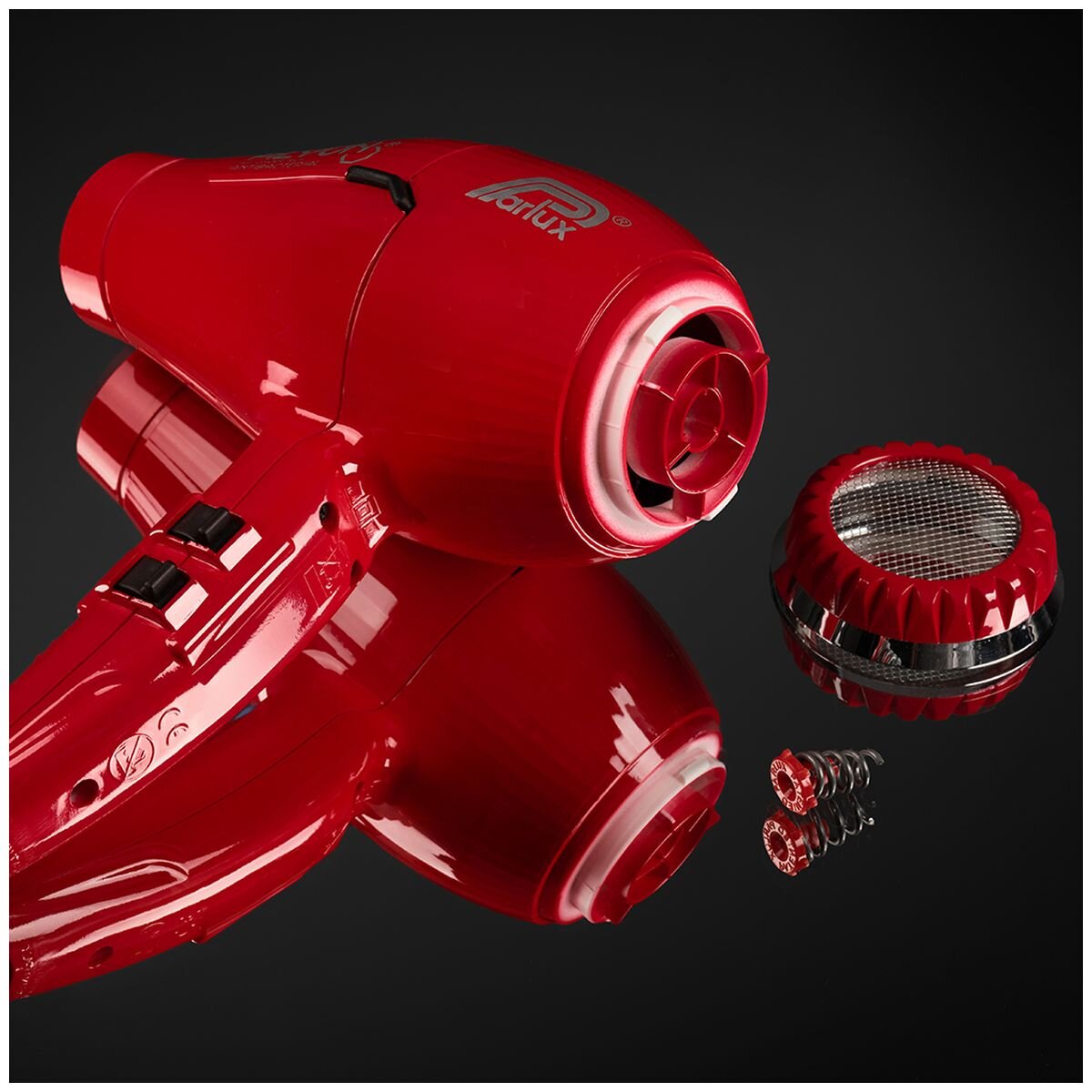 Parlux Alyon Air Ionizer Hair Dryer 2250W - Red - MagicSense Diffuser Pack - 150136