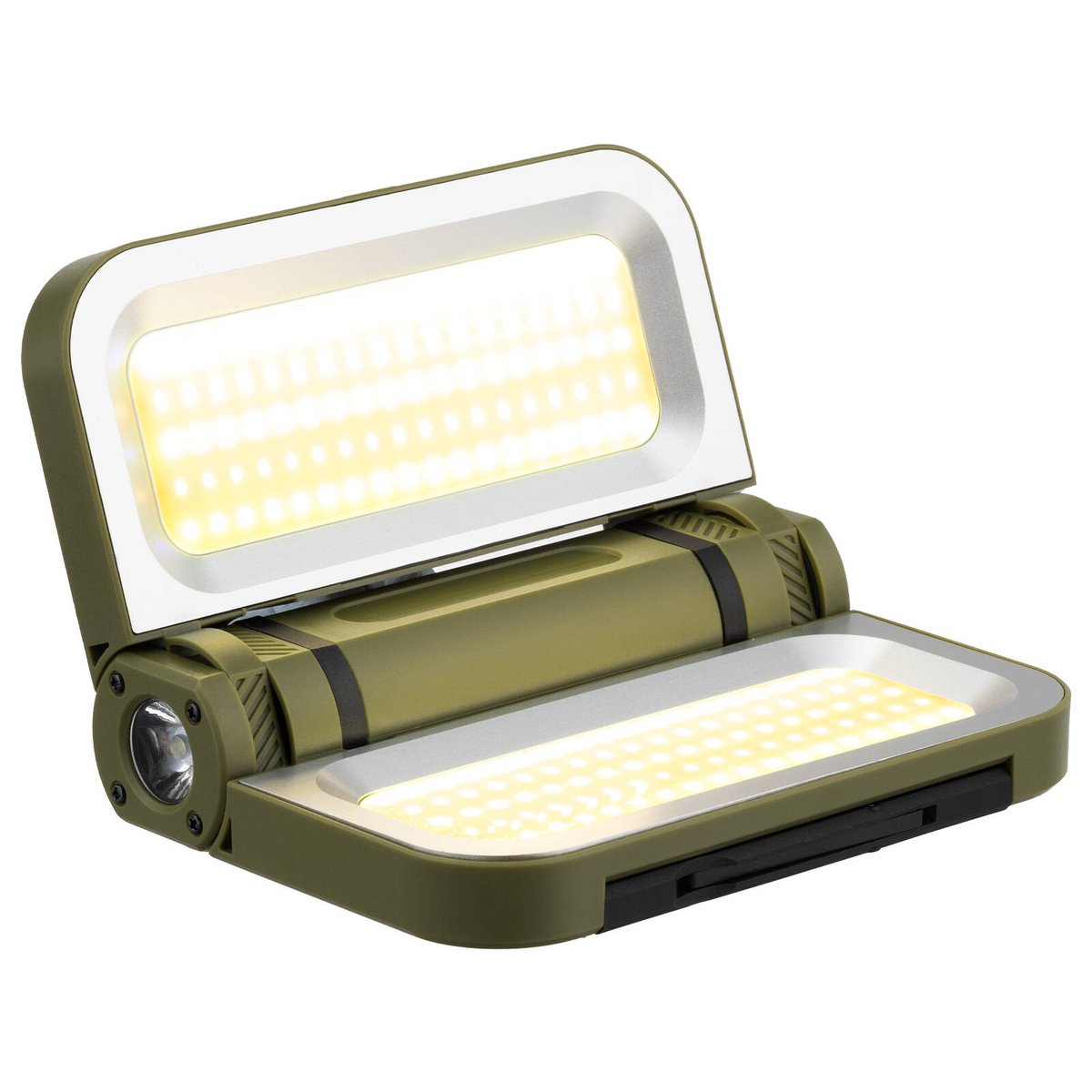 Arlec 2000lm Green Solar & Rechargeable Portable Worklight WLED18