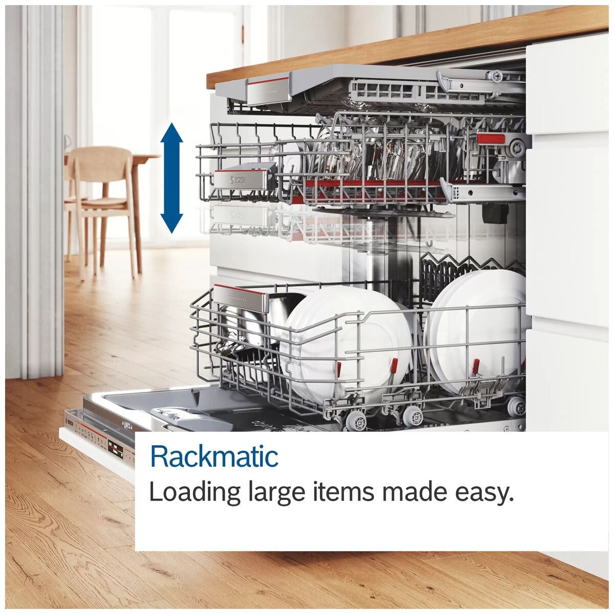 Bosch 60cm Series 8 Fully Integrated Tall Tub Dishwasher - 15 Place Settings, Zeolith Drying - SBT8ZC801A