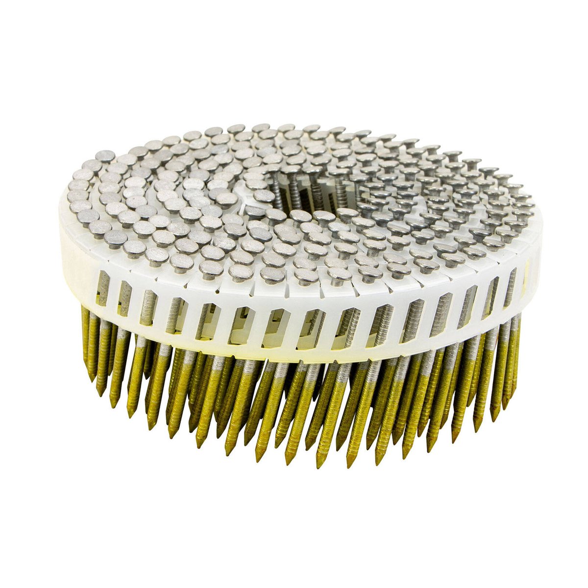 Titan 50 x 2.5mm Hot Dipped Galvanised Ring Shank Collated Coil Nail - 400 Pack