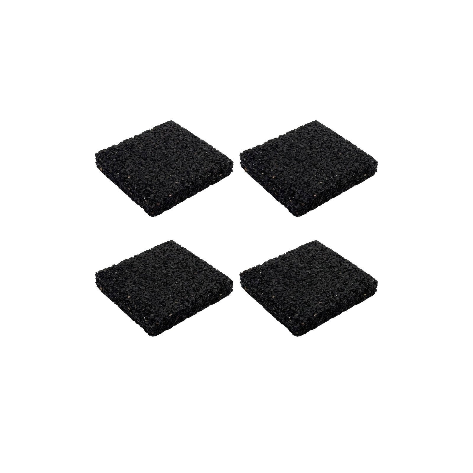 Jack 100 x 15mm Rubber Anti Vibration Squares - 4 Pack