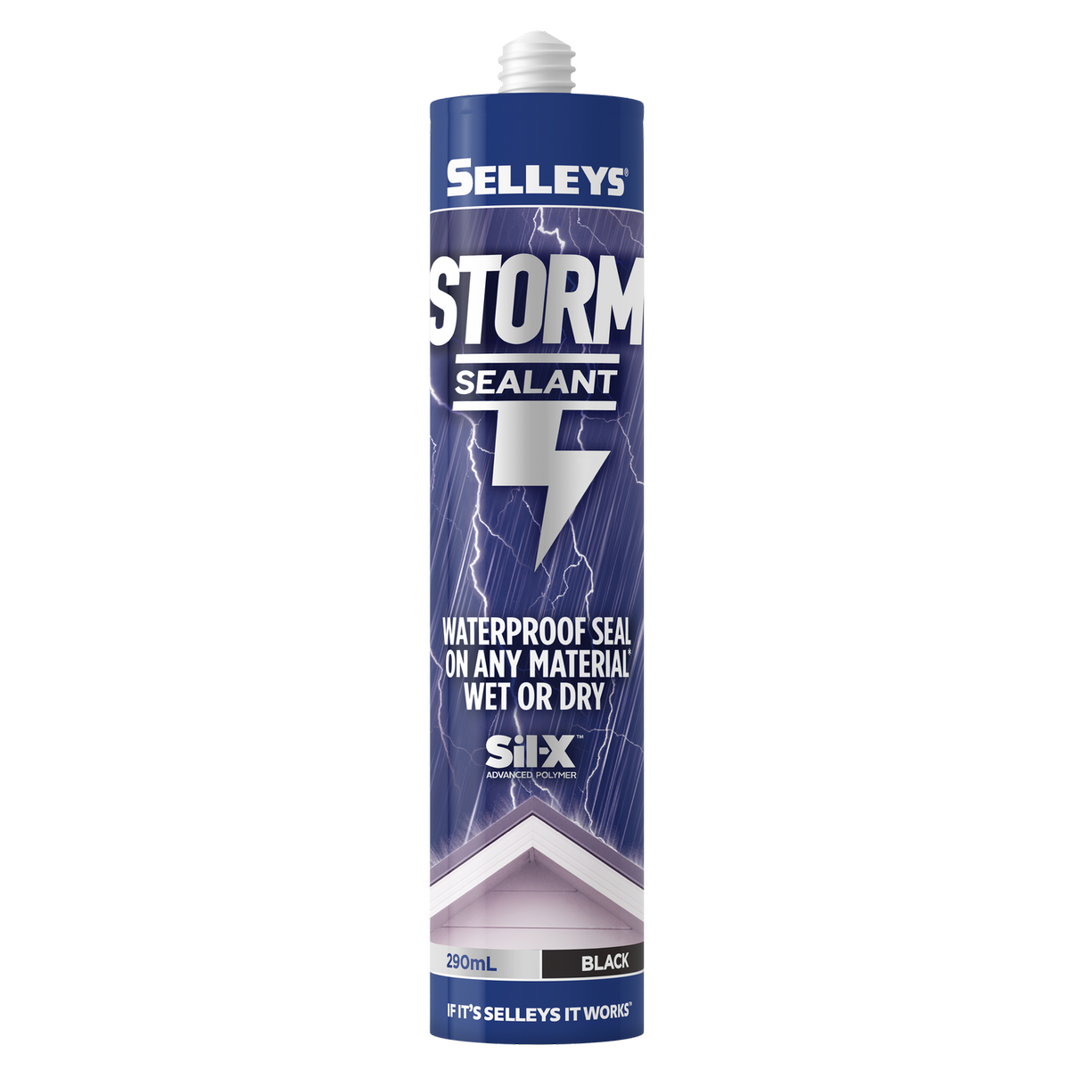 Selleys Black Storm Sealant 290ml Waterproof Advanced Polymer Instant Seal - SuperSaverAU - view 1