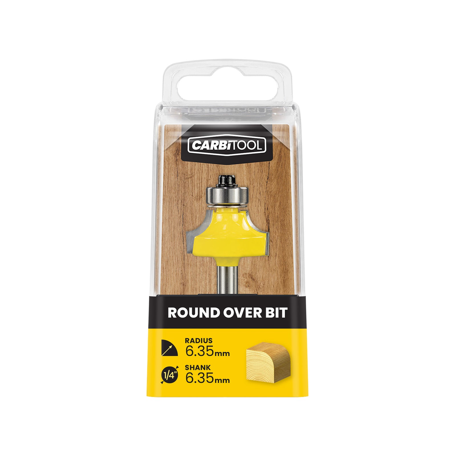 Carbitool 6.35mm Radius Round Over Router Bit
