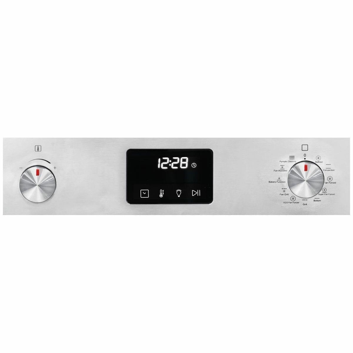 Artusi 60cm Stainless Steel Pyrolytic Oven - 88L Capacity, 11 Functions, Halogen Light - CAO610XP