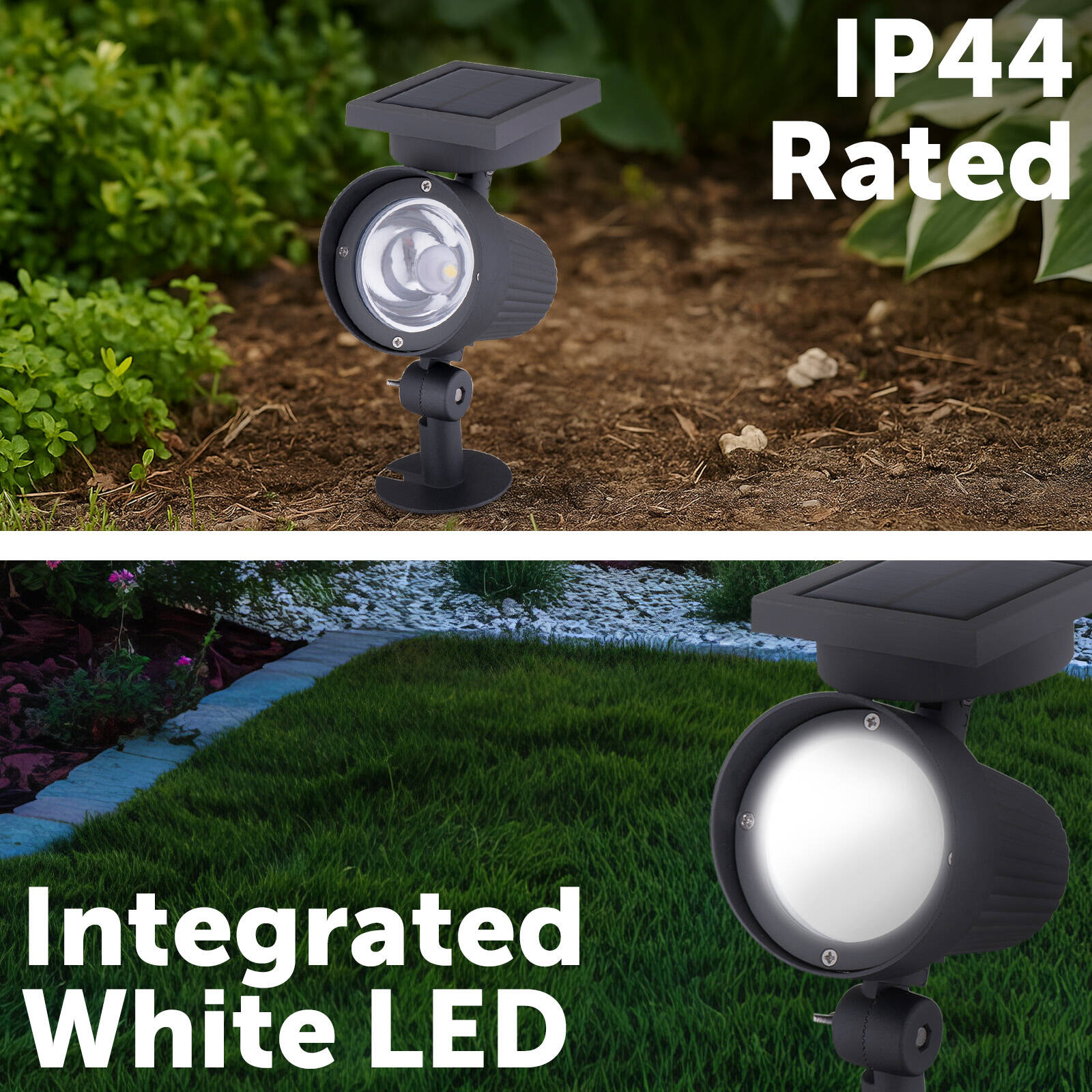 Arlec 30 Lumen Solar LED Garden Spot Light Ground Stake LVS020