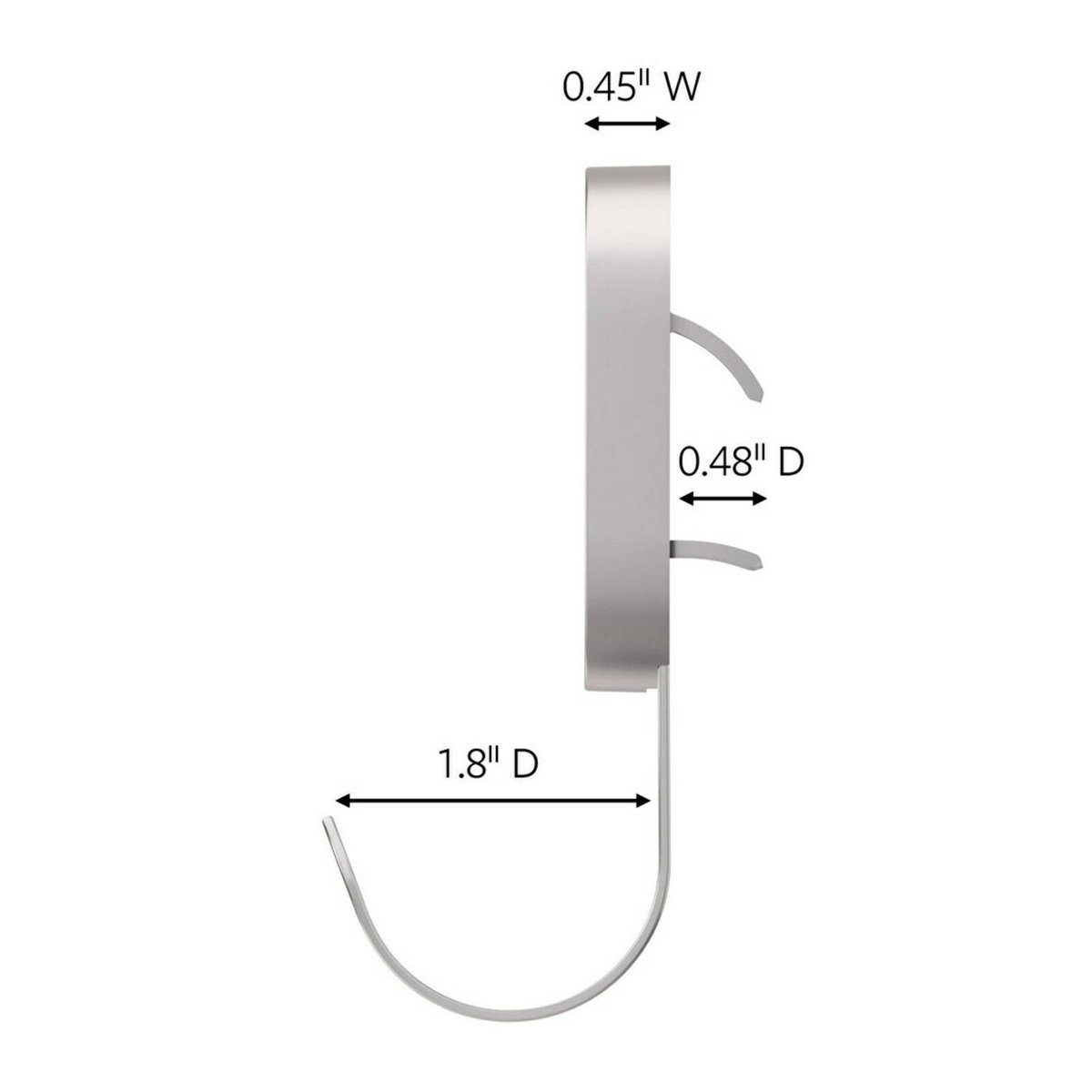 3M CLAW Plasterboard Wall Hook Silver 11kg