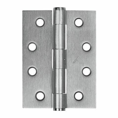 Pinnacle 100mm Satin Chrome Plated Fixed Pin Butt Hinge 20 Pack