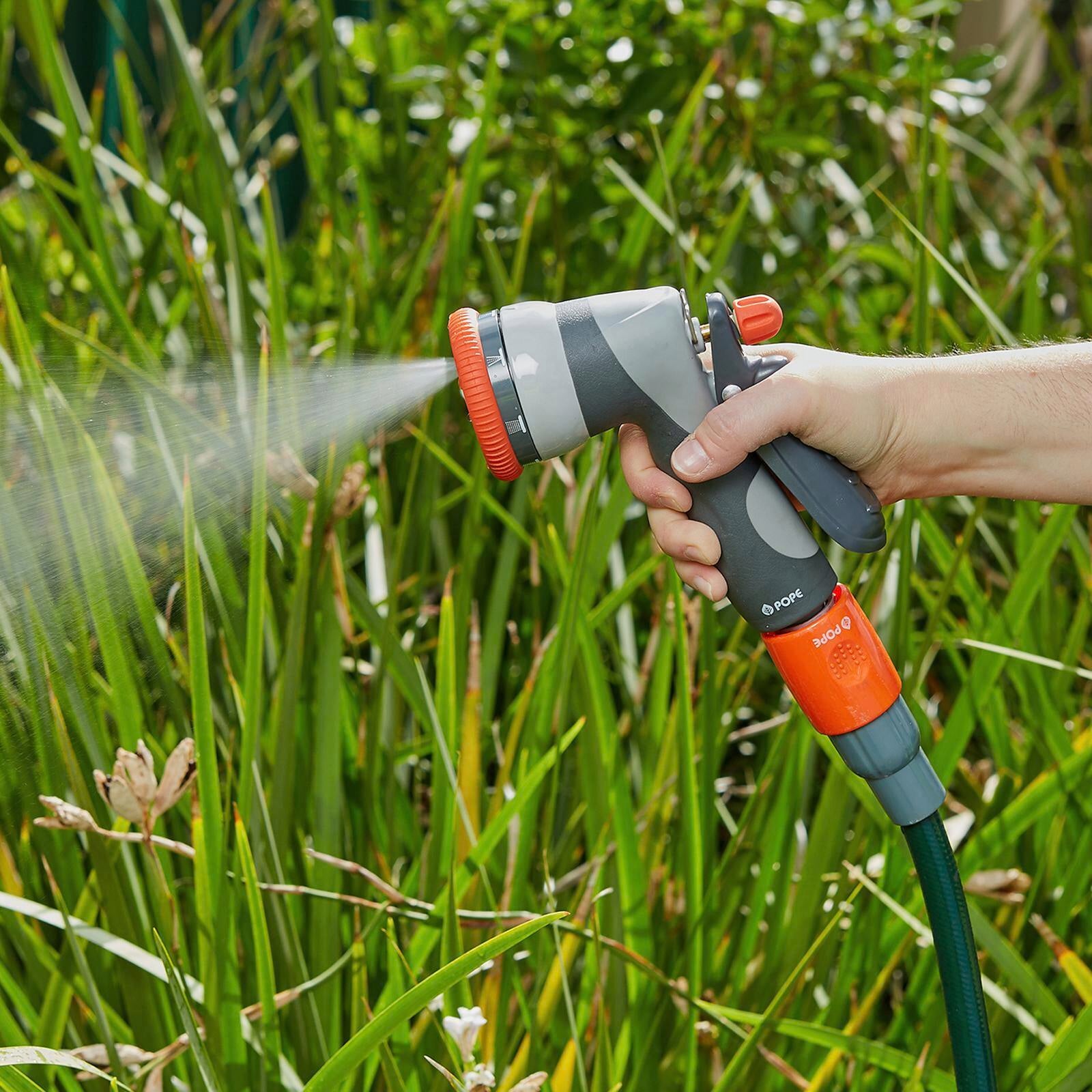 Pope Thumper Hand Spray 130mm Metal and Plastic 7 Watering Patterns