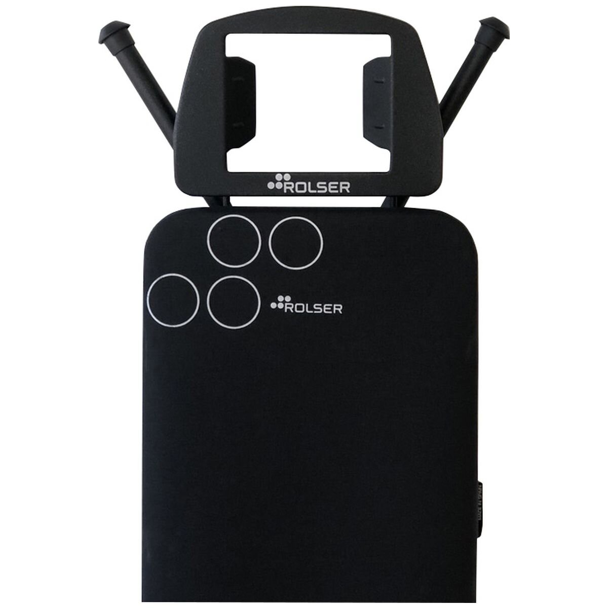 Rolser K-S folding ironing board - black tube, 6 height positions, safety lock system - R-K04016