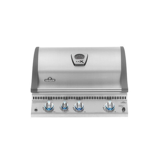 Napoleon Lex 485 Built-In Natural Gas BBQ - Stainless Steel, Infrared Burner, Warming Rack - BILEX485RBINSS-AU
