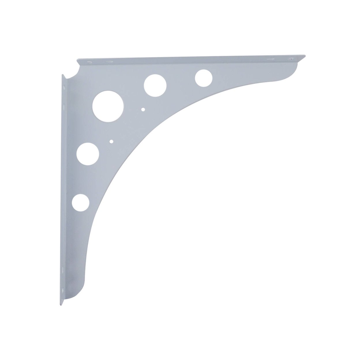 Carinya 300 x 300mm White Euro Bracket - Powder Coated Steel, 100kg