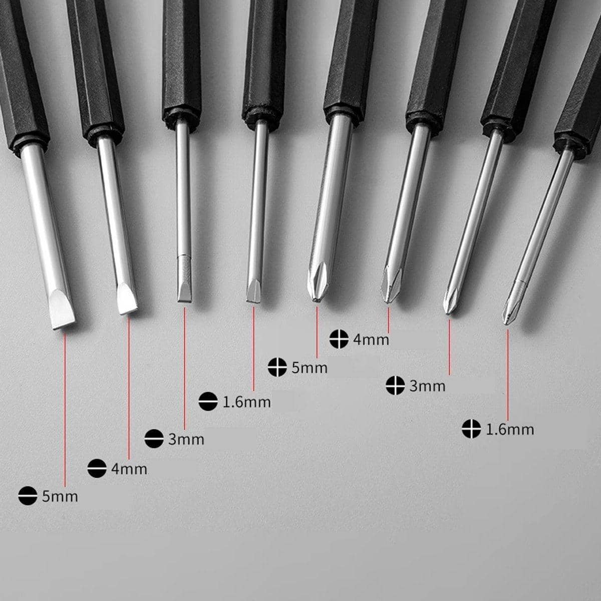 8-In-1 Multi Functional Screwdriver Set with Ergonomic Handle and Storage Case - view 4