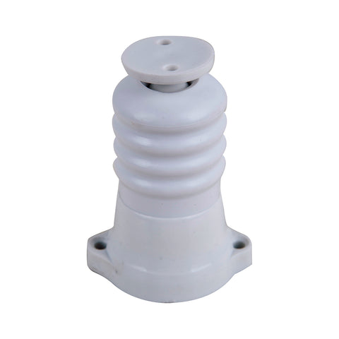 Adoored 75mm White Cushion Clip Door Stop - Plastic/Rubber, Indoor