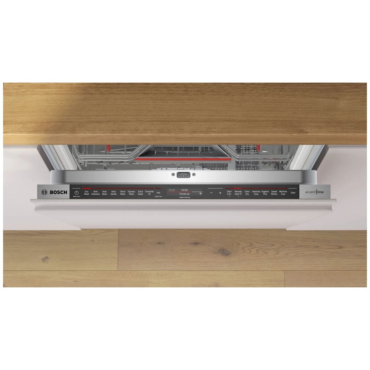 Bosch 60cm Series 8 Fully Integrated Tall Tub Dishwasher - 15 Place Settings, Zeolith Drying - SBT8ZC801A