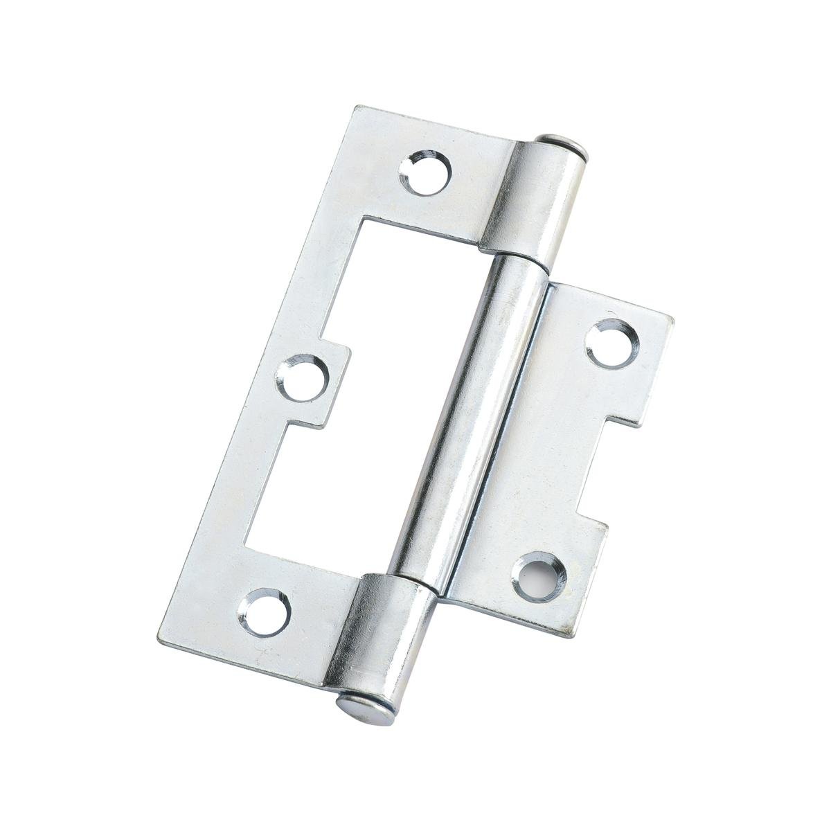 Lane Zinc Plated Fixed Pin Easy Fit Hinge 2 Pack - 75 x 47 x 1.6mm - SuperSaverAU - view 1