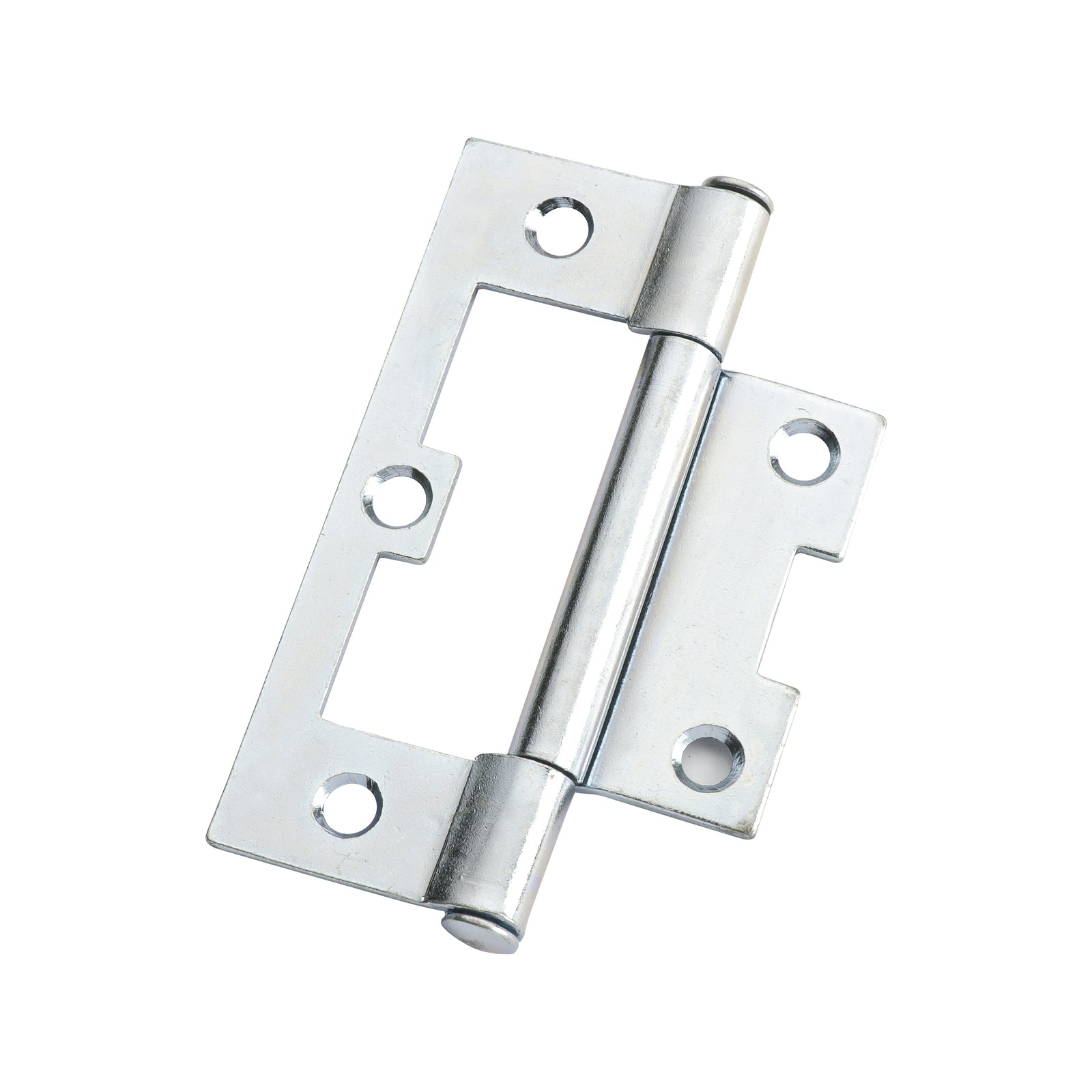 Lane 75 x 47 x 1.6mm Zinc Plated Fixed Pin Non Mortise Hinge - 2 Pack