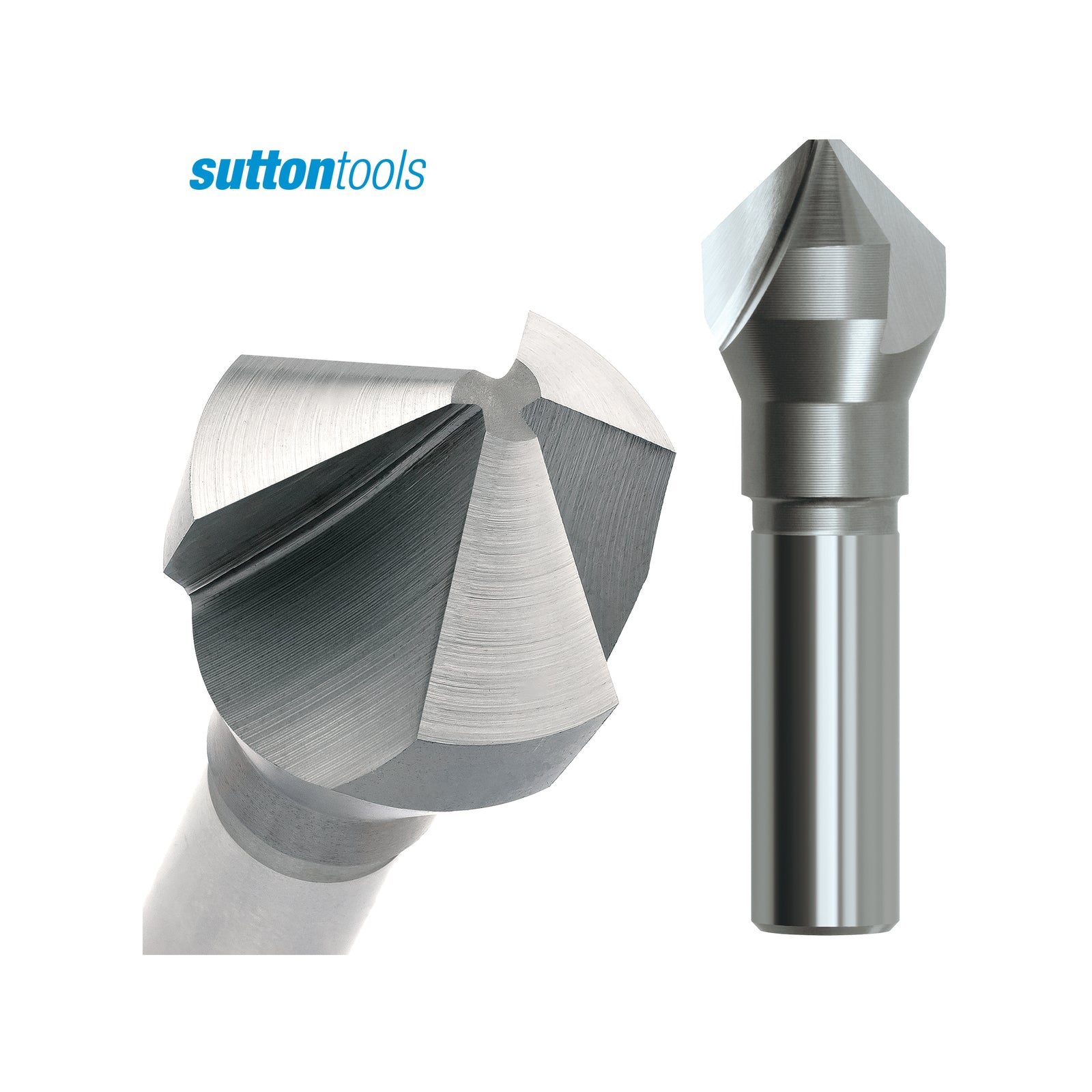 Sutton Tools 90 Degree Countersink Bit, Resharpenable Steel