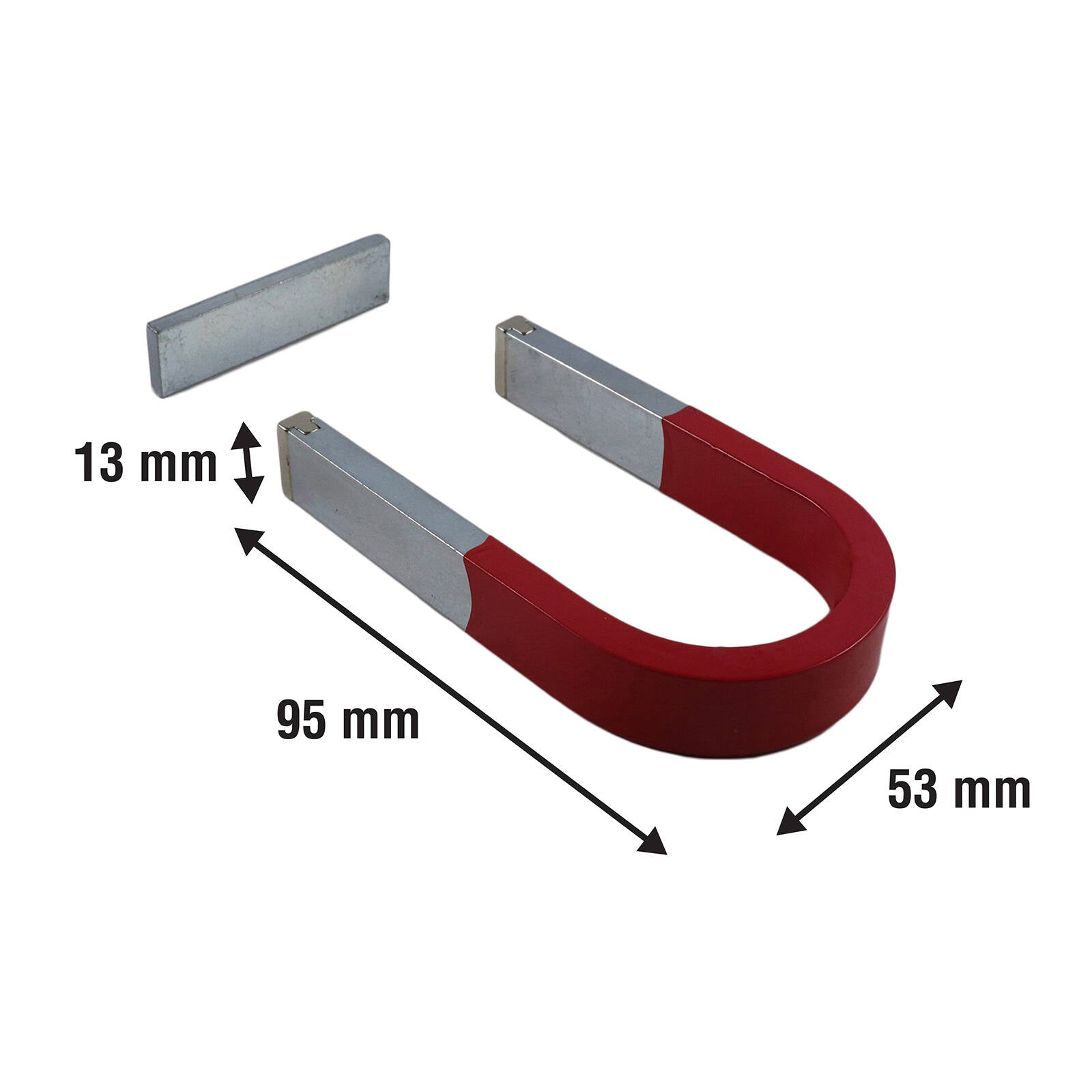 Everhang 96mm Neodymium Large Horse Shoe Magnet Red