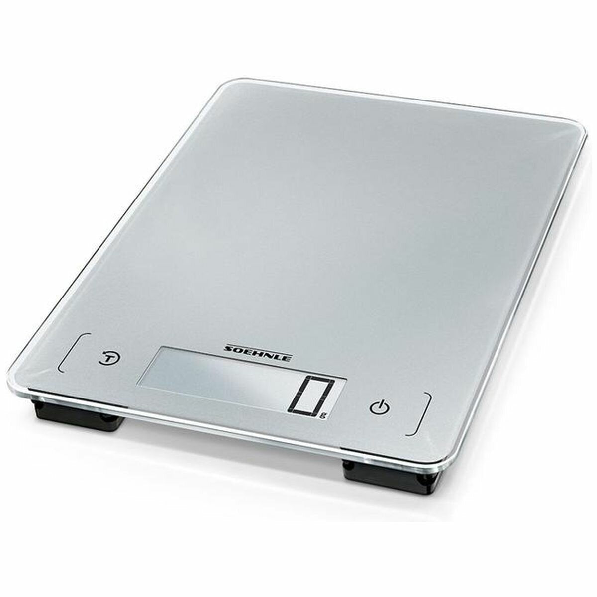 Leifheit Aqua Proof Kitchen Scale - Waterproof Housing and 10kg Maximum Weight - Silver - S66225