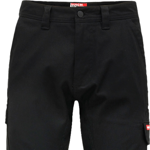Hard Yakka 3056 Stretch Canvas Cargo Pants Size 87R - Black - Durable Comfort - SuperSaverAU - view 1
