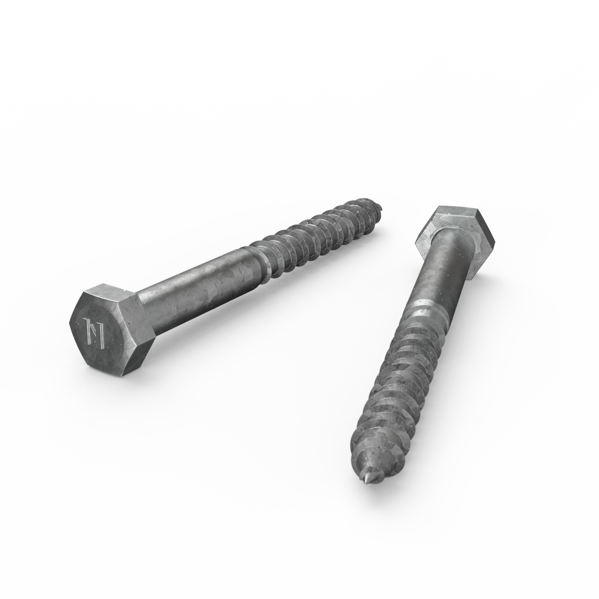 Zenith M10 x 100mm Hot Dip Galvanised Hex Head Coach Screws - Heavy-Duty Fastening - SuperSaverAU - view 1