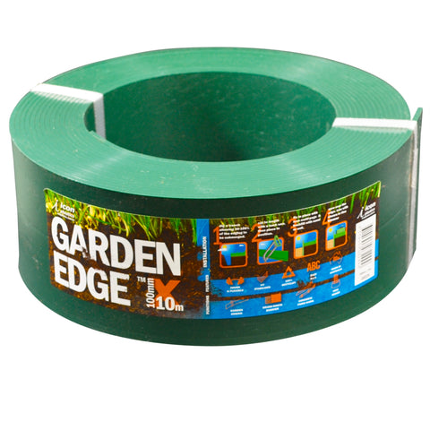 Icon Plastics 100mm x 10m Green Garden Edge