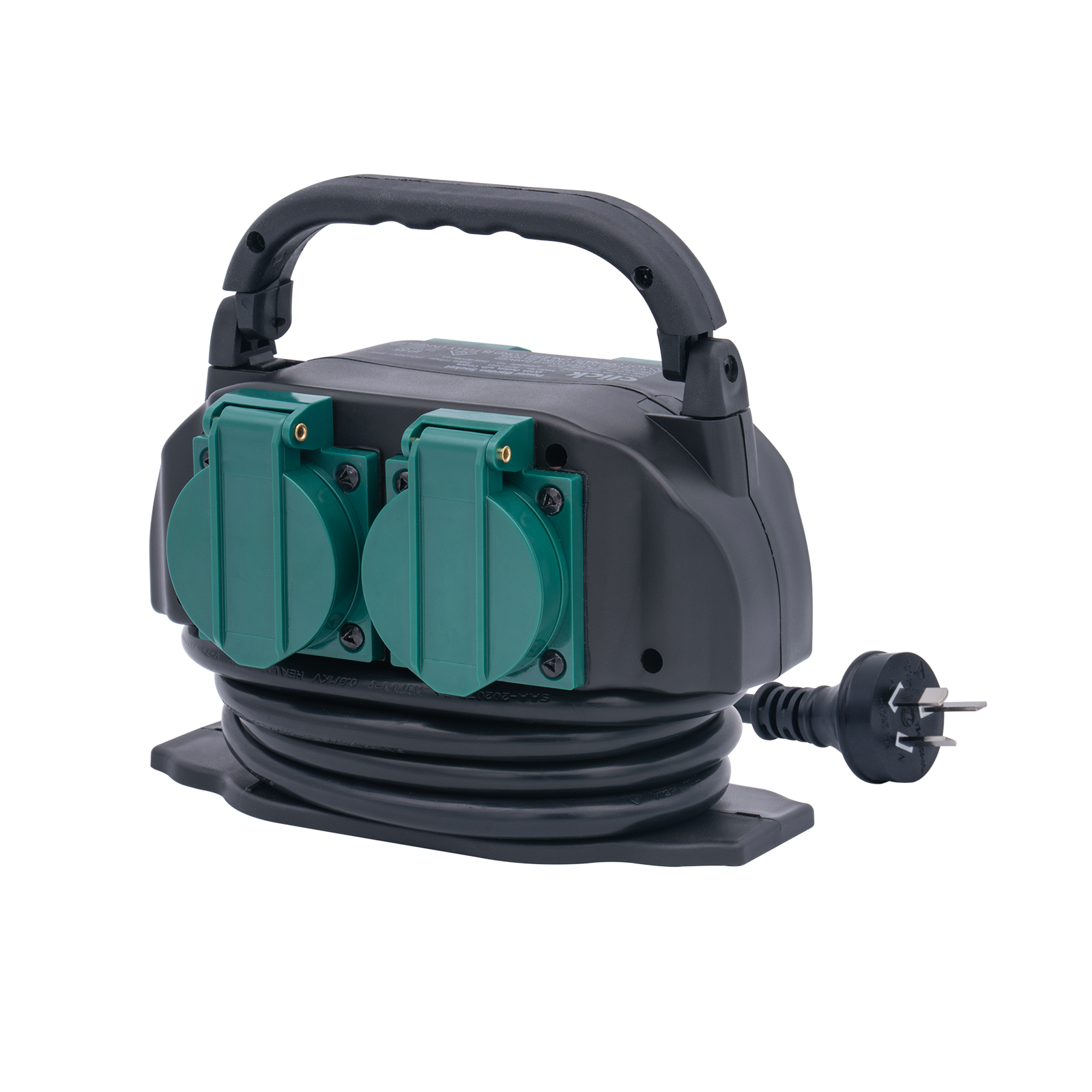 Click 4 Outlet Garden Socket with Carry Handle 10A 240V SGS-244A