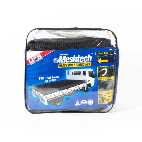 Lion 3.6 x 2.5m Heavy Duty Meshtech Cargo Net, UV Stabilised (Suits Truck Trays to 3.5m)
