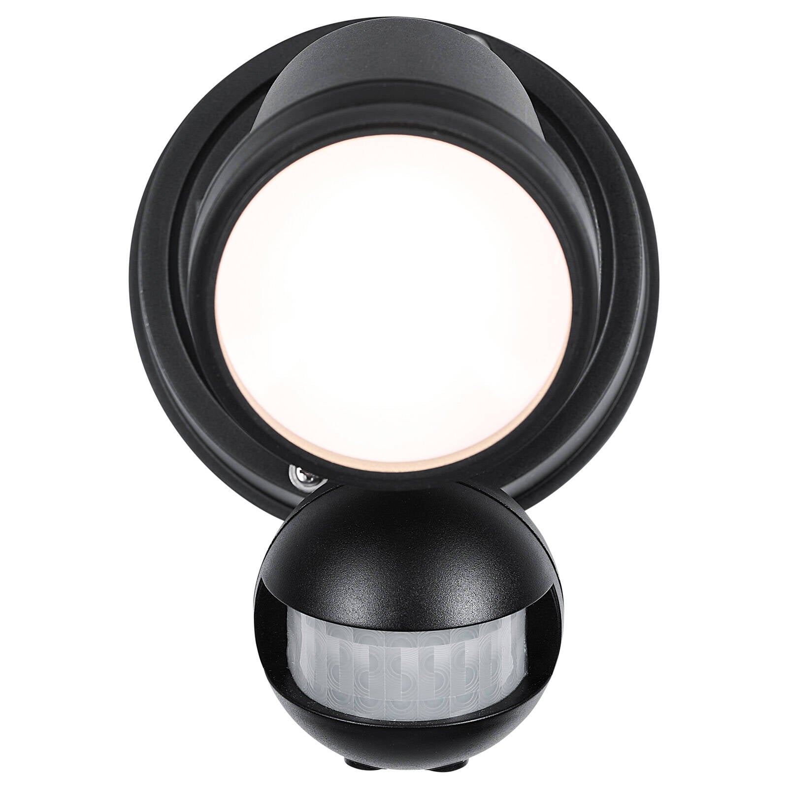 Brilliant Raptor III Black Single LED Sensor Light 10W Motion Sensor Outdoor 22599/06