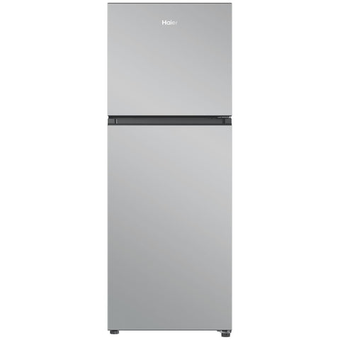 Haier 208L Top Mount Fridge - Satina Silver - Frost Free - Reversible Door - 4.5 Star Rating - HRF210TS