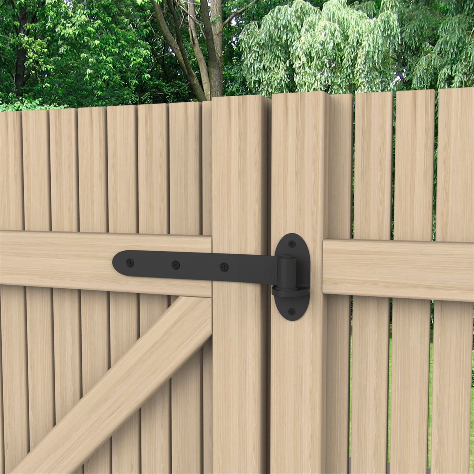Zenith 300mm Matte Black Steel Lift Off Strap Hinge