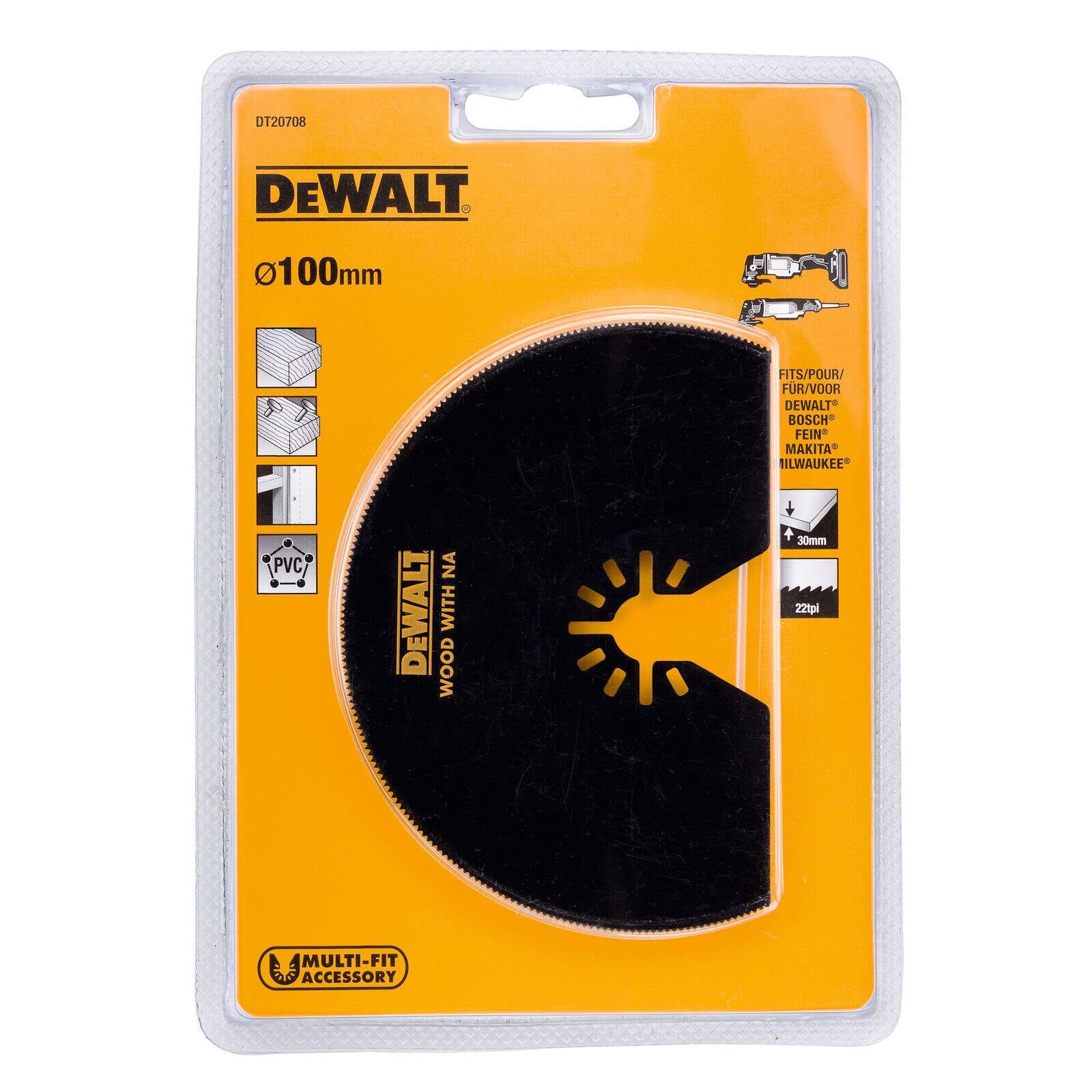 DeWALT 102mm Semicircle Oscillating Multi-Tool Blade DT20708-QZ