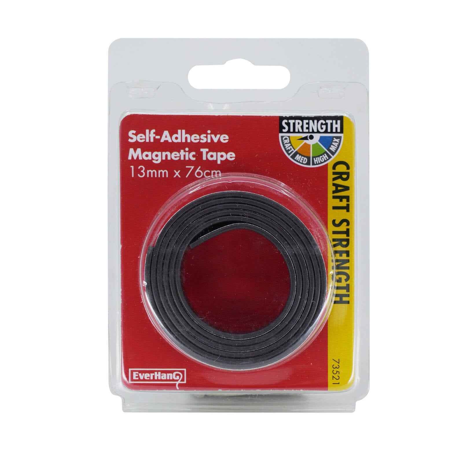 Everhang 760 x 13mm Self-Adhesive Magnetic Strip Flexible