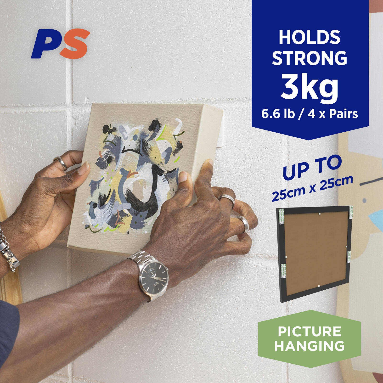 Permastik Medium Picture Strips 30 Pairs Self Adhesive