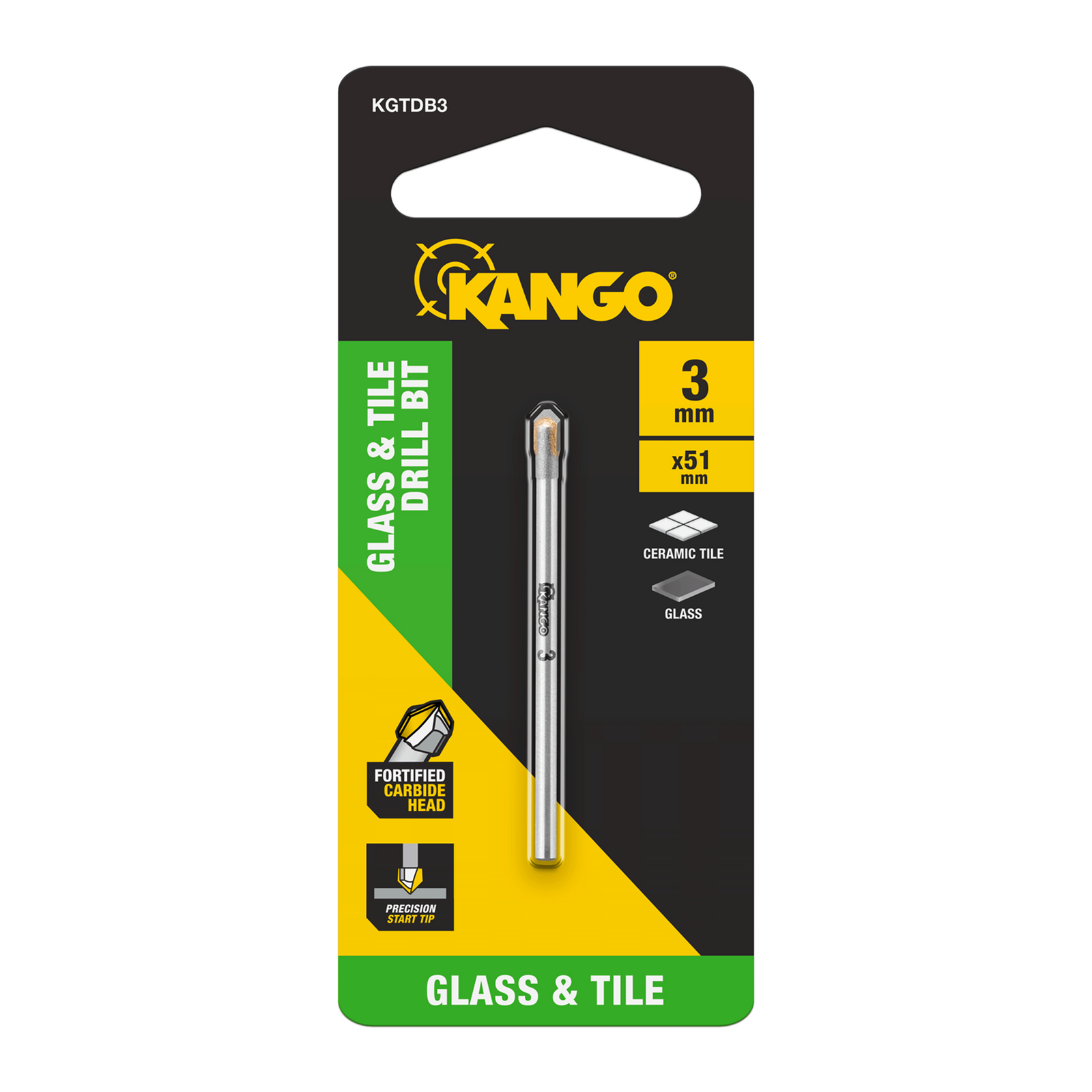 Kango 3mm Glass and Tile Drill Bit