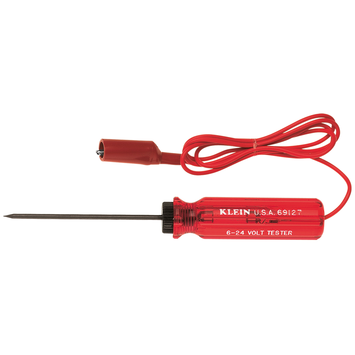 Klein Tools 6-24V AC/DC Voltage Tester Light-Up Bulb Test Leads Included 69127