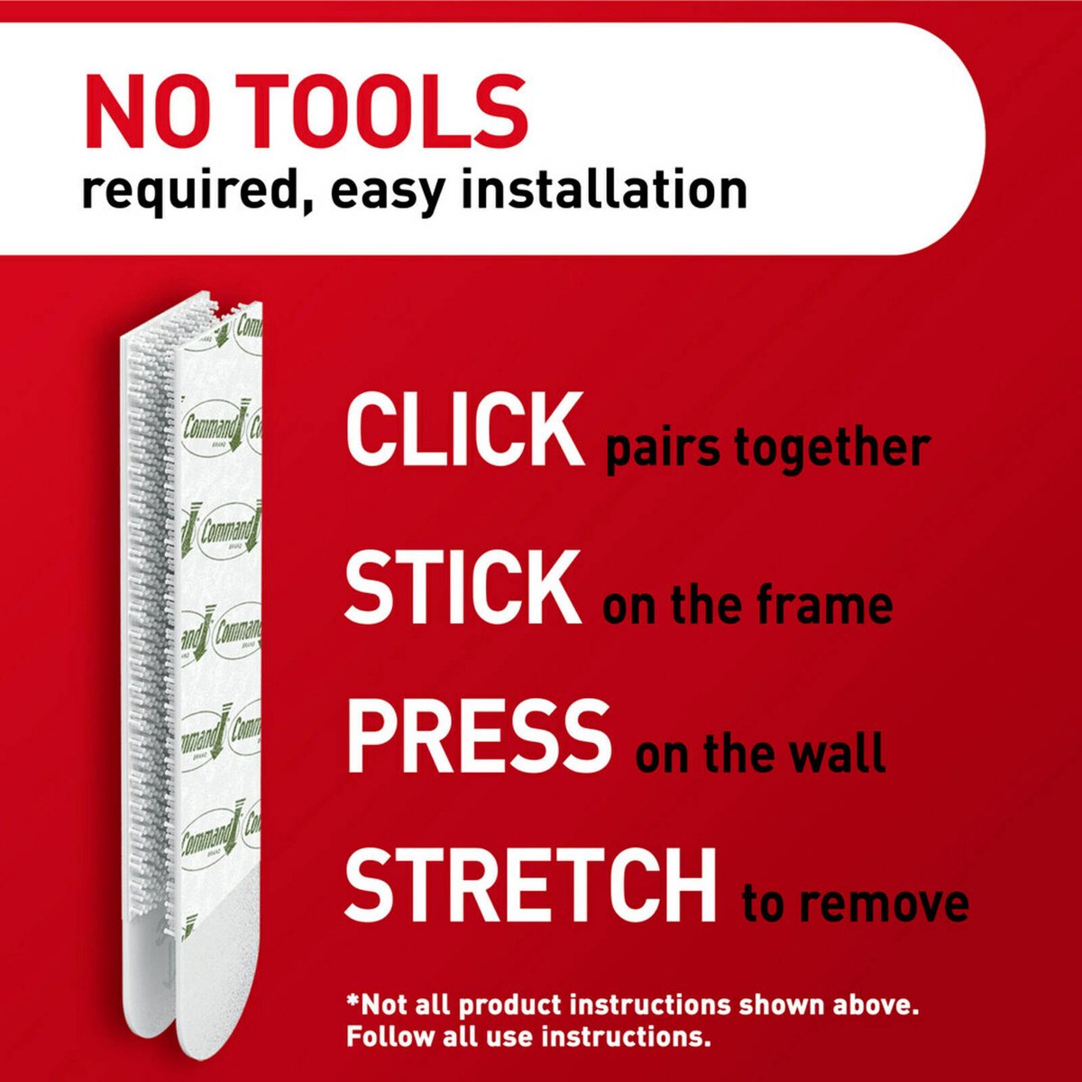 Command White Picture Hanging Strip Mixed Pack 16 Pairs - 96.5mm x 165.1mm - Damage-Free Hanging - SuperSaverAU - view 2