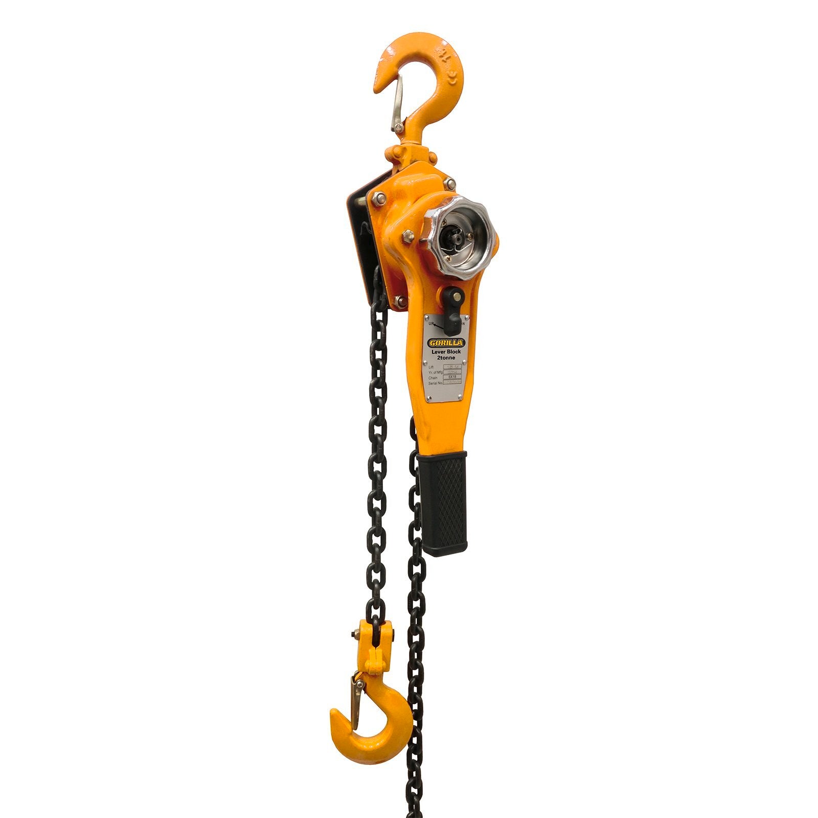 Gorilla 2000kg Lever Block With 1.5m Lift, Steel, Ratchet Lifting & Pulling Tool