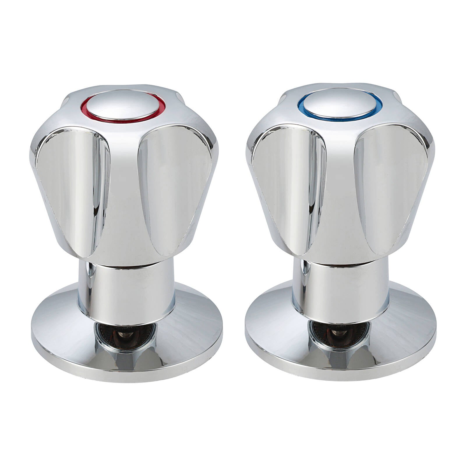 Shaw & Mason Classic Style Basin Top Assembly Pair Chrome ABS Plastic