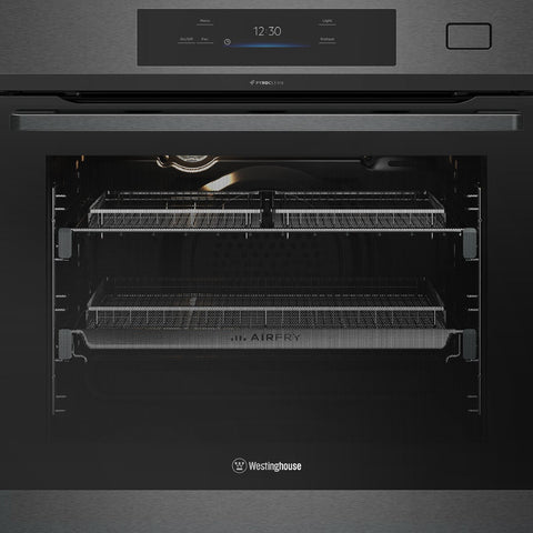 Westinghouse 60cm Pyrolytic Oven - 80L Gross, AirFry, EasyBake Steam, TFT Touchscreen - WVEP6918DD