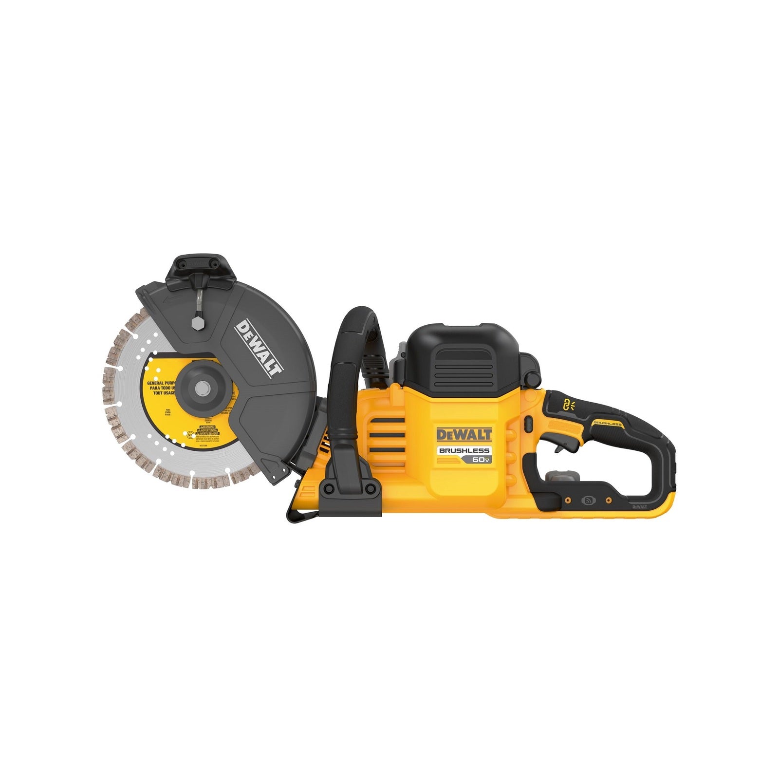 DeWALT 54V 9.0Ah 230mm XR FLEXVOLT Brushless Cordless Concrete Cut Off Saw Kit DCS691X2-XE