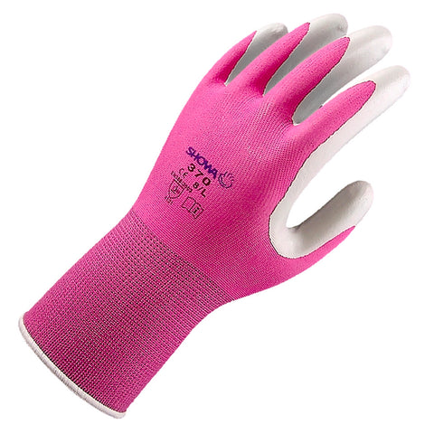 Showa 370 Colours Gardening Gloves Medium, Nitrile Coated, Machine Washable