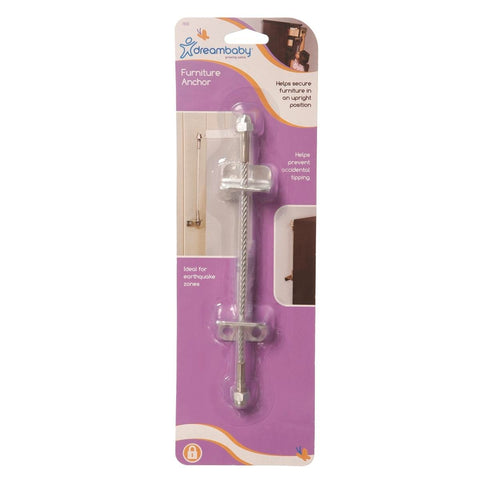 Dreambaby Child Safety Furniture Anchors - Metal - 1 Pack - Prevents Accidents - SuperSaverAU - view 1