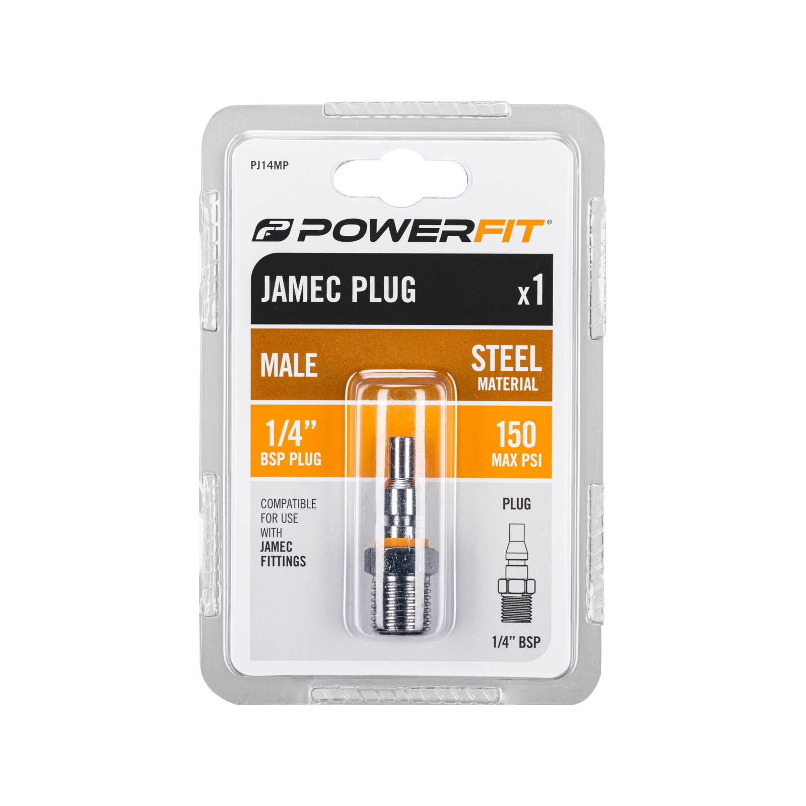 Powerfit Jamec Style 1/4" Male Plug