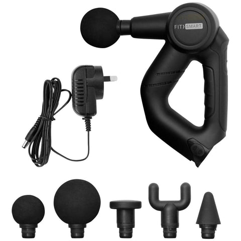 Fitsmart Pro Massage Therapy Device - Deep Tissue Vibration, Three Speed Levels, Five Massage Heads - 10002662
