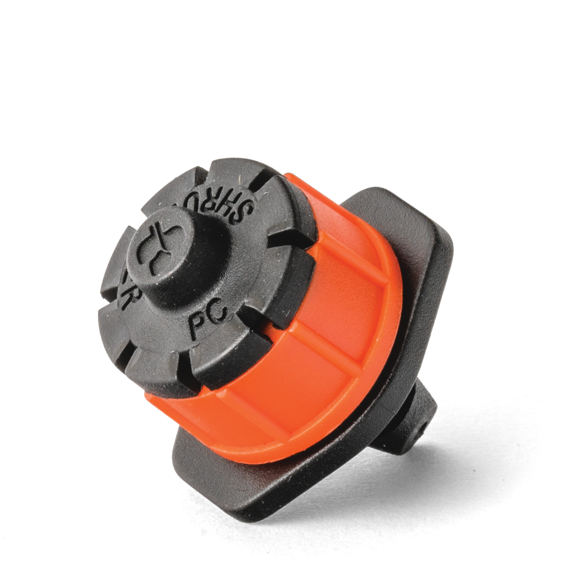 Holman PC Barbed Emitter 10 Pack - Black & Orange Plastic Pressure Compensating Dripper